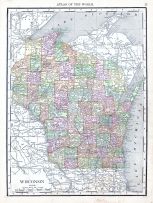 Wisconsin, World Atlas 1913